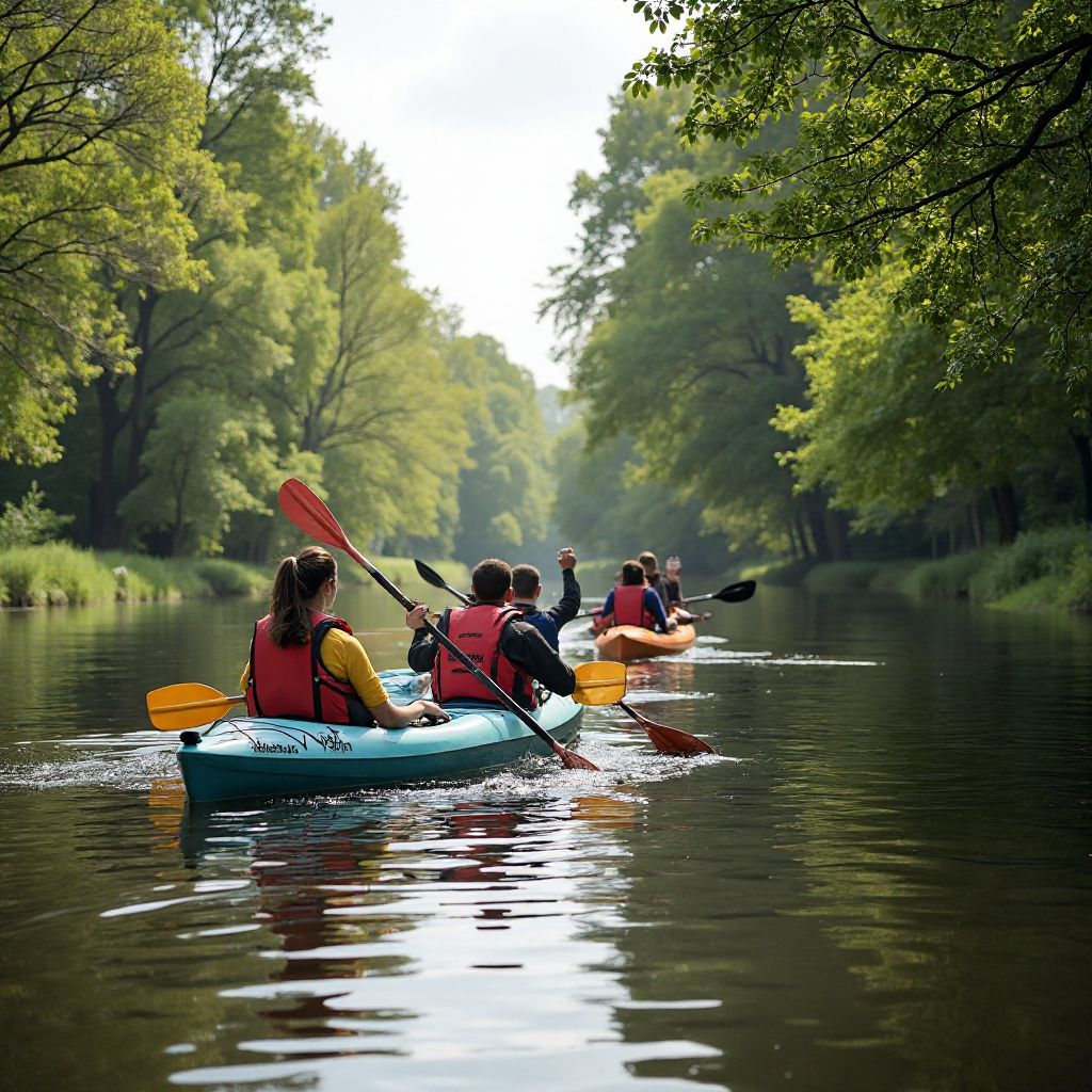 Kajakfahren auf niederländischen Wasserstraßen